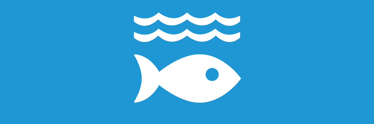 Illustration; fisk i havet